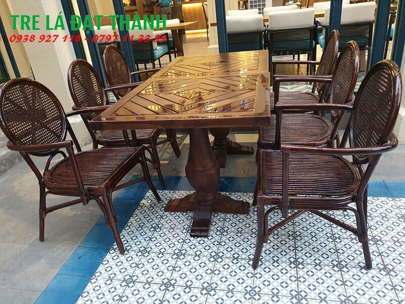 Ghế Thonet Mặt Mây - GTMM011